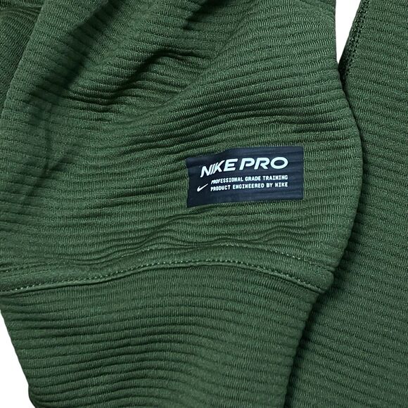 Nike PRO Shirt Mens M Green Dri Fit Training Pullover Tech Activewear DM5889-226 - Picture 5 of 12